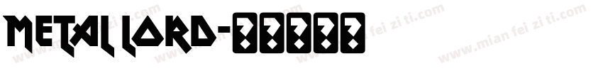 Metal Lord字体转换